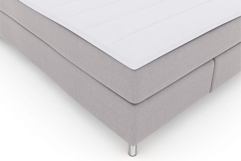 Select No 3 Komplett Sengepakke 140x200 Fast/Medium - Lysegrå/Metallben - Møbler - Senger - Komplett sengepakke
