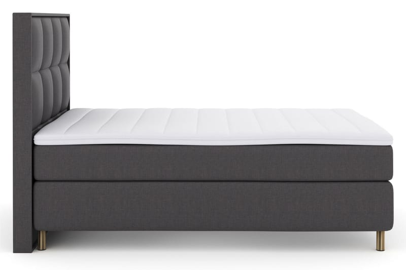 Select No 3 Komplett Sengepakke 140x200 Fast/Medium - Mørkegrå/Kobberben - Møbler - Senger - Komplett sengepakke