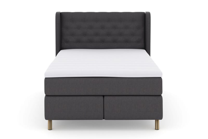 Select No 3 Komplett Sengepakke 140x200 Fast/Medium, Mørkegrå/Kobberben