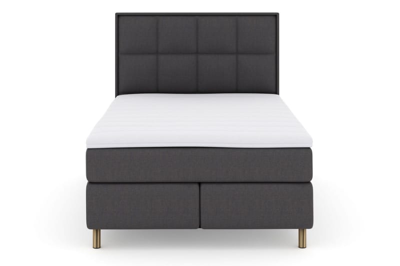 Select No 3 Komplett Sengepakke 140x200 Fast/Medium, Mørkegrå/Kobberben