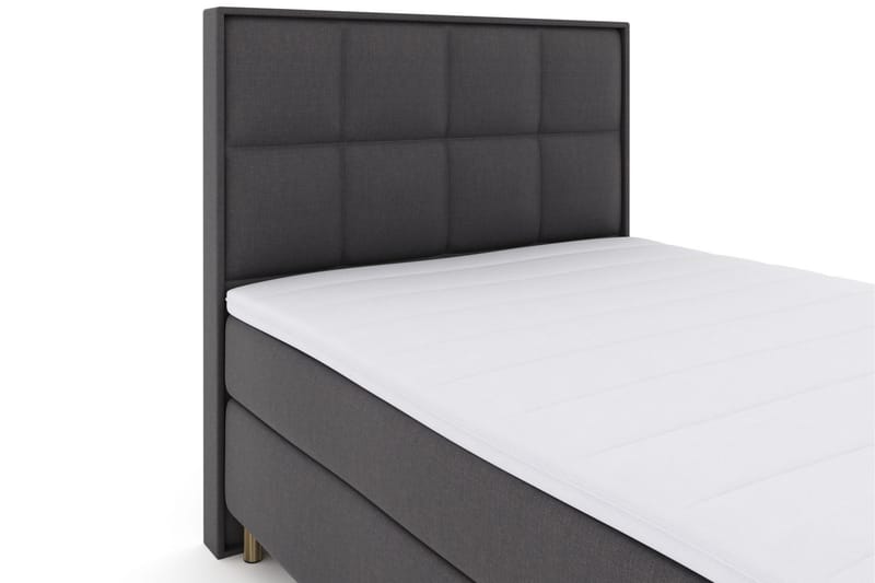 Select No 3 Komplett Sengepakke 140x200 Fast/Medium - Mørkegrå/Kobberben - Møbler - Senger - Komplett sengepakke