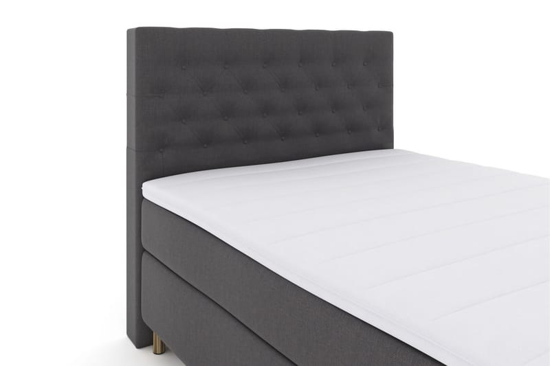 Select No 3 Komplett Sengepakke 140x200 Fast/Medium - Mørkegrå/Kobberben - Møbler - Senger - Komplett sengepakke