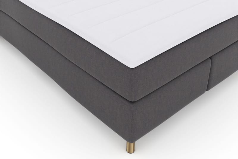 Select No 3 Komplett Sengepakke 140x200 Fast/Medium - Mørkegrå/Kobberben - Møbler - Senger - Kontinentalsenger