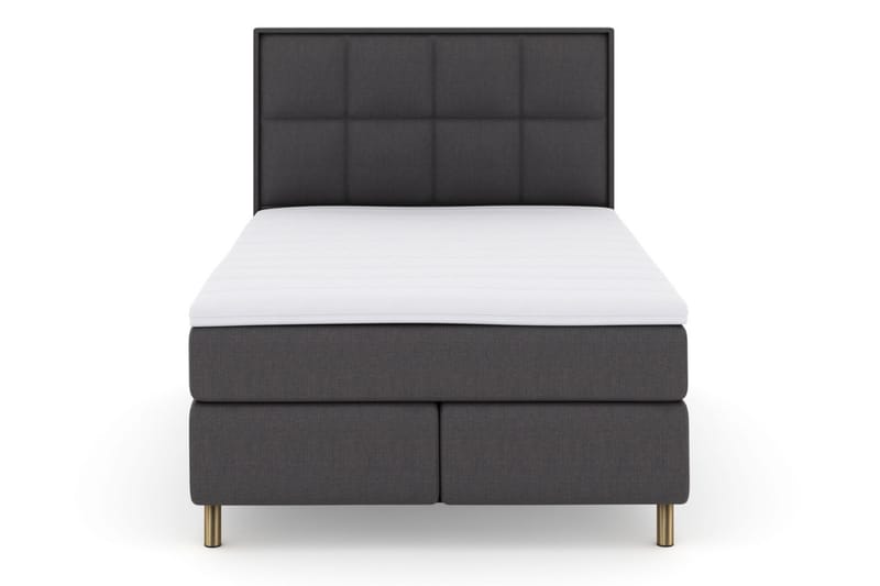 Select No 3 Komplett Sengepakke 140x200 Fast/Medium - Mørkegrå/Kobberben - Møbler - Senger - Komplett sengepakke