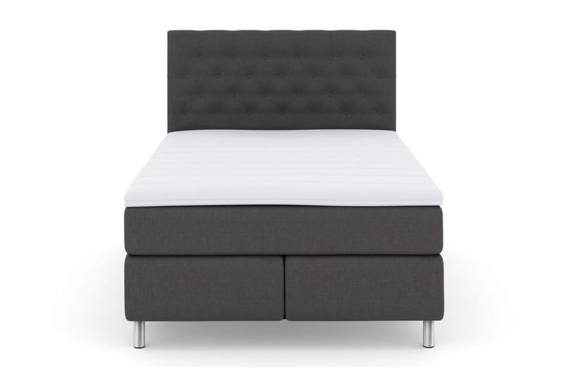 Select No 3 Komplett Sengepakke 140x200 Fast/Medium, Mørkegrå/Metallben