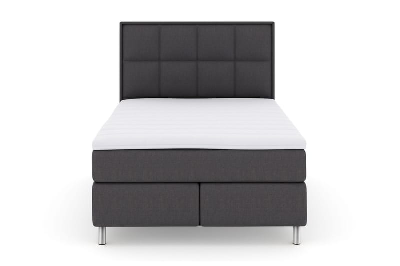 Select No 3 Komplett Sengepakke 140x200 Fast/Medium, Mørkegrå/Metallben