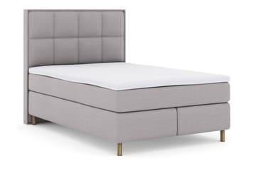 Select No 3 Komplett Sengepakke 140x200 Medium - Lysegrå/Kobberben - Møbler - Senger - Kontinentalsenger