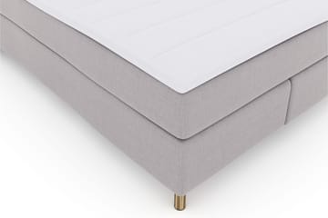 Select No 3 Komplett Sengepakke 140x200 Medium - Lysegrå/Kobberben - Møbler - Senger - Kontinentalsenger