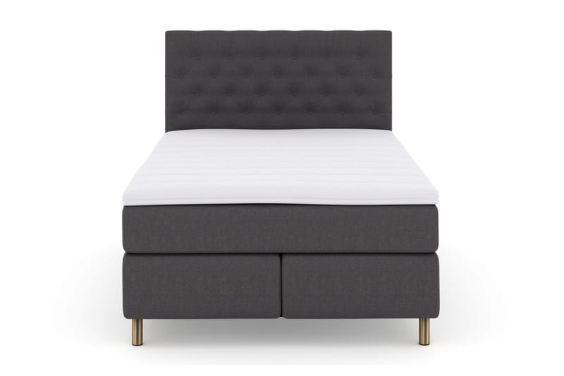 Select No 3 Komplett Sengepakke 140x200 Medium - Mørkegrå/Kobberben - Møbler - Senger - Kontinentalsenger