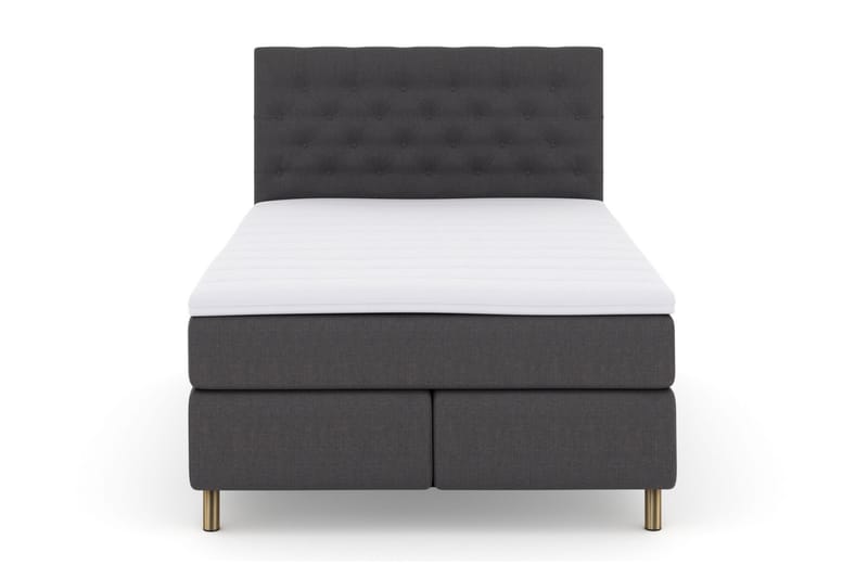 Select No 3 Komplett Sengepakke 140x200 Medium - Mørkegrå/Kobberben - Møbler - Senger - Komplett sengepakke