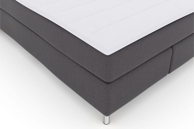 Select No 3 Komplett Sengepakke 140x200 Medium - Mørkegrå/Metallben - Møbler - Senger - Kontinentalsenger