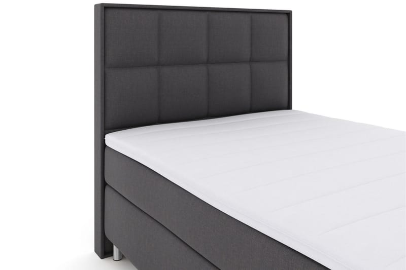 Select No 3 Komplett Sengepakke 140x200 Medium - Mørkegrå/Metallben - Møbler - Senger - Kontinentalsenger