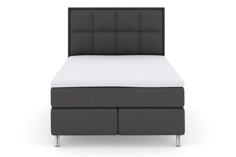 Select No 3 Komplett Sengepakke 140x200 Medium - Mørkegrå/Metallben - Møbler - Senger - Komplett sengepakke