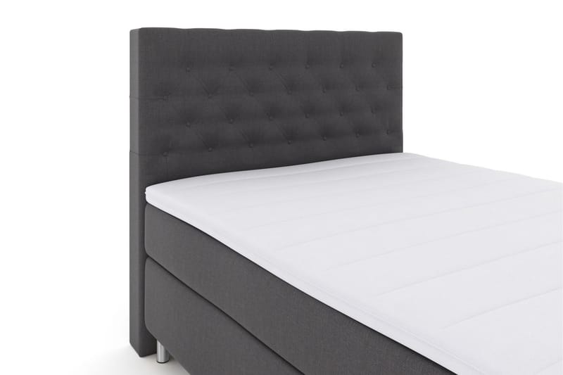 Select No 3 Komplett Sengepakke 140x200 Medium - Mørkegrå/Metallben - Møbler - Senger - Komplett sengepakke