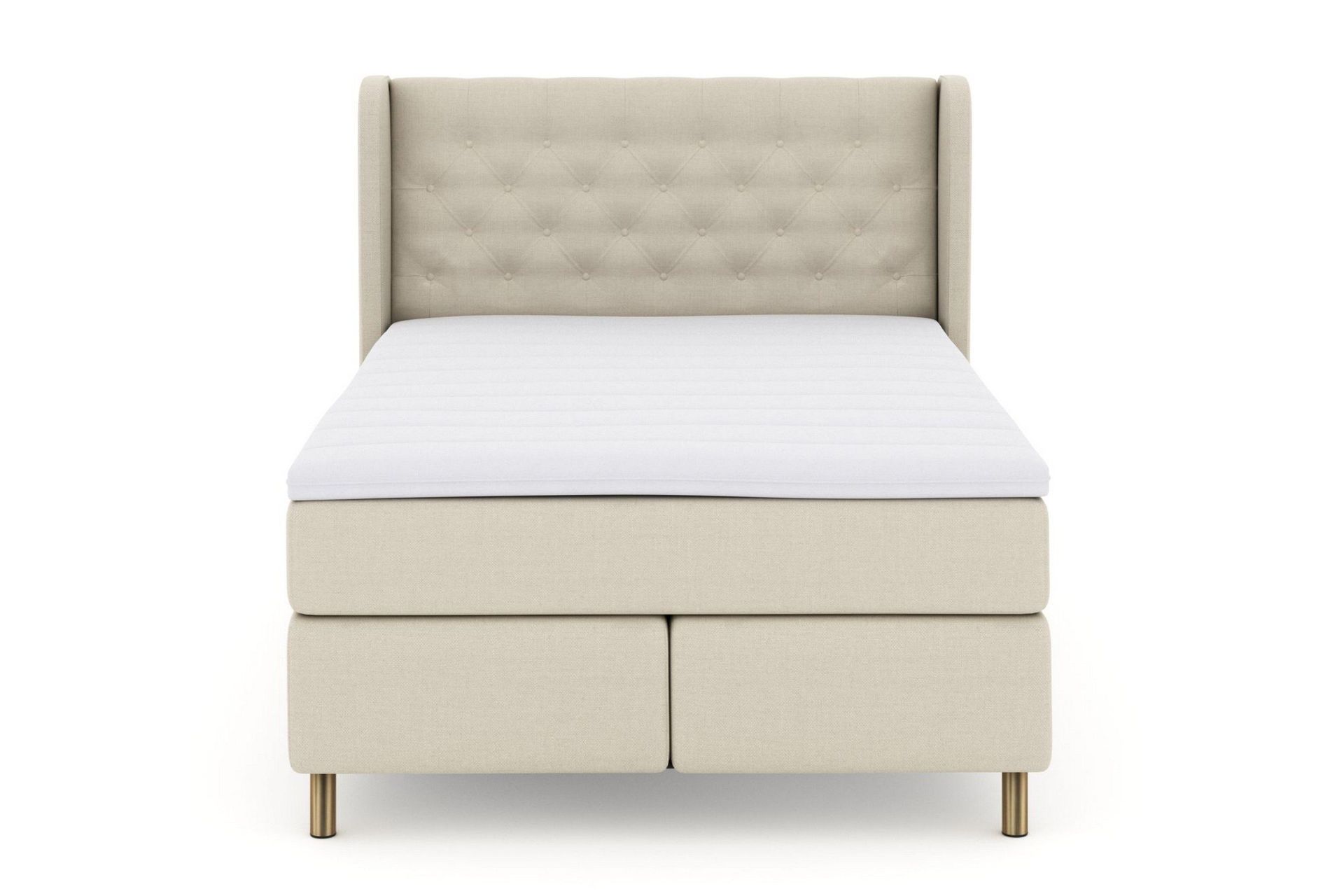 Select No 3 Komplett Sengepakke 160x200 Fast - Beige/Kobberben