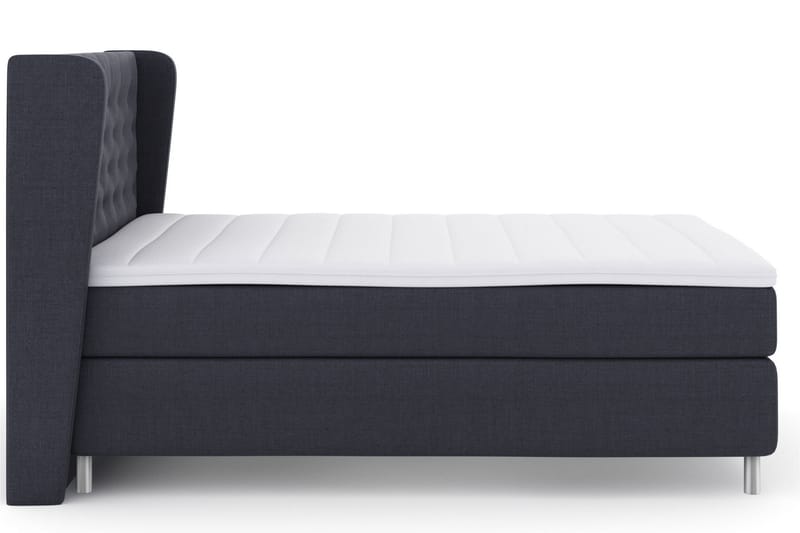 Select No 3 Komplett Sengepakke 160x200 Fast - Blå/Metallben - Møbler - Senger - Komplett sengepakke