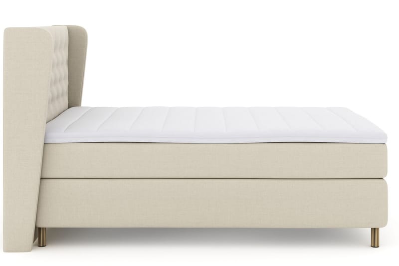 Select No 3 Komplett Sengepakke 160x200 Fast/Medium - Beige/Kobberben - Møbler - Senger - Komplett sengepakke
