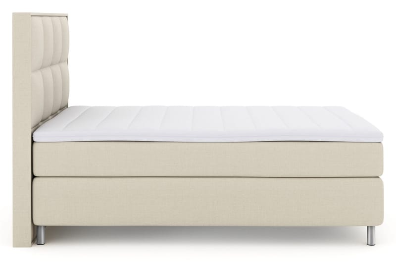 Select No 3 Komplett Sengepakke 160x200 Fast/Medium - Beige/Metallben - Møbler - Senger - Kontinentalsenger