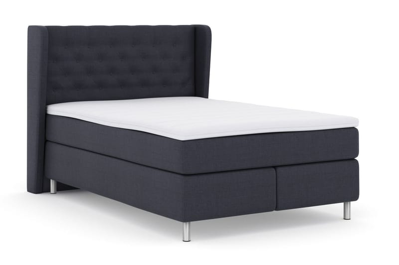 Select No 3 Komplett Sengepakke 160x200 Fast/Medium - Blå/Metallben - Møbler - Senger - Kontinentalsenger