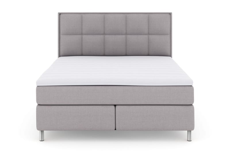 Select No 3 Komplett Sengepakke 160x200 Fast/Medium, Lysegrå/Metallben