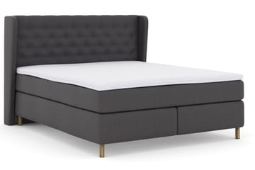 Select No 3 Komplett Sengepakke 160x200 Fast/Medium - Mørkegrå/Kobberben - Møbler - Senger - Komplett sengepakke