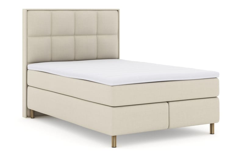 Select No 3 Komplett Sengepakke 160x200 Medium - Beige/Kobberben - Møbler - Senger - Komplett sengepakke
