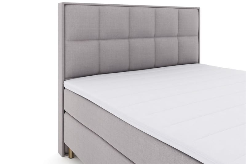 Select No 3 Komplett Sengepakke 160x200 Medium - Lysegrå/Kobberben - Møbler - Senger - Kontinentalsenger