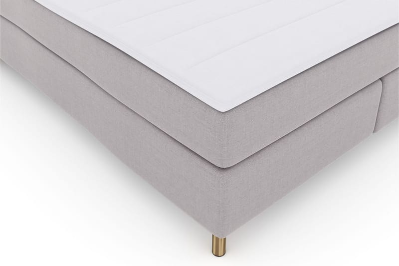 Select No 3 Komplett Sengepakke 160x200 Medium - Lysegrå/Kobberben - Møbler - Senger - Komplett sengepakke