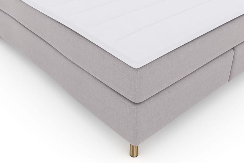 Select No 3 Komplett Sengepakke 160x200 Medium - Lysegrå/Kobberben - Møbler - Senger - Kontinentalsenger