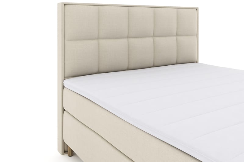 Select No 3 Komplett Sengepakke 180x200 Fast - Beige/Kobberben - Møbler - Senger - Kontinentalsenger