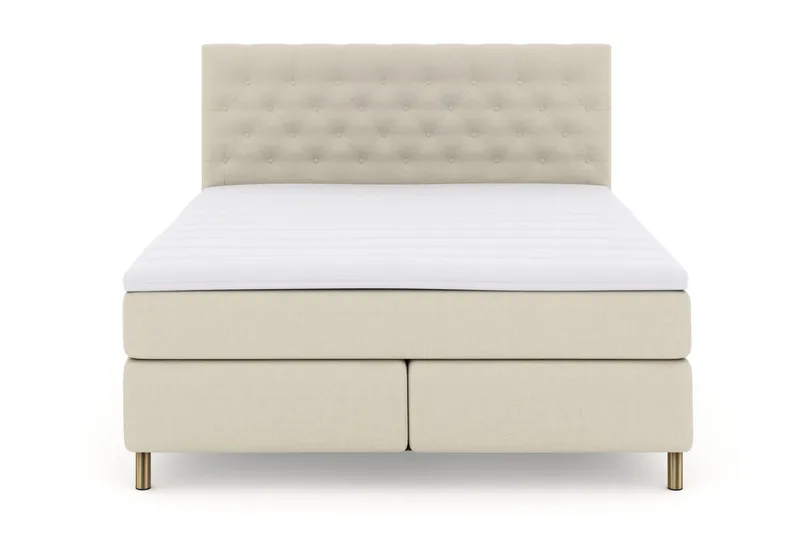 Select No 3 Komplett Sengepakke 180x200 Fast, Beige/Kobberben