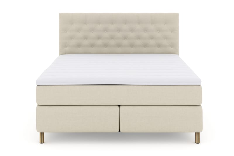 Select No 3 Komplett Sengepakke 180x200 Fast, Beige/Kobberben