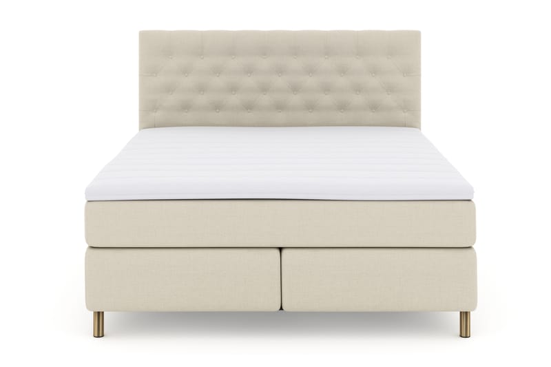 Select No 3 Komplett Sengepakke 180x200 Fast - Beige/Kobberben - Møbler - Senger - Komplett sengepakke