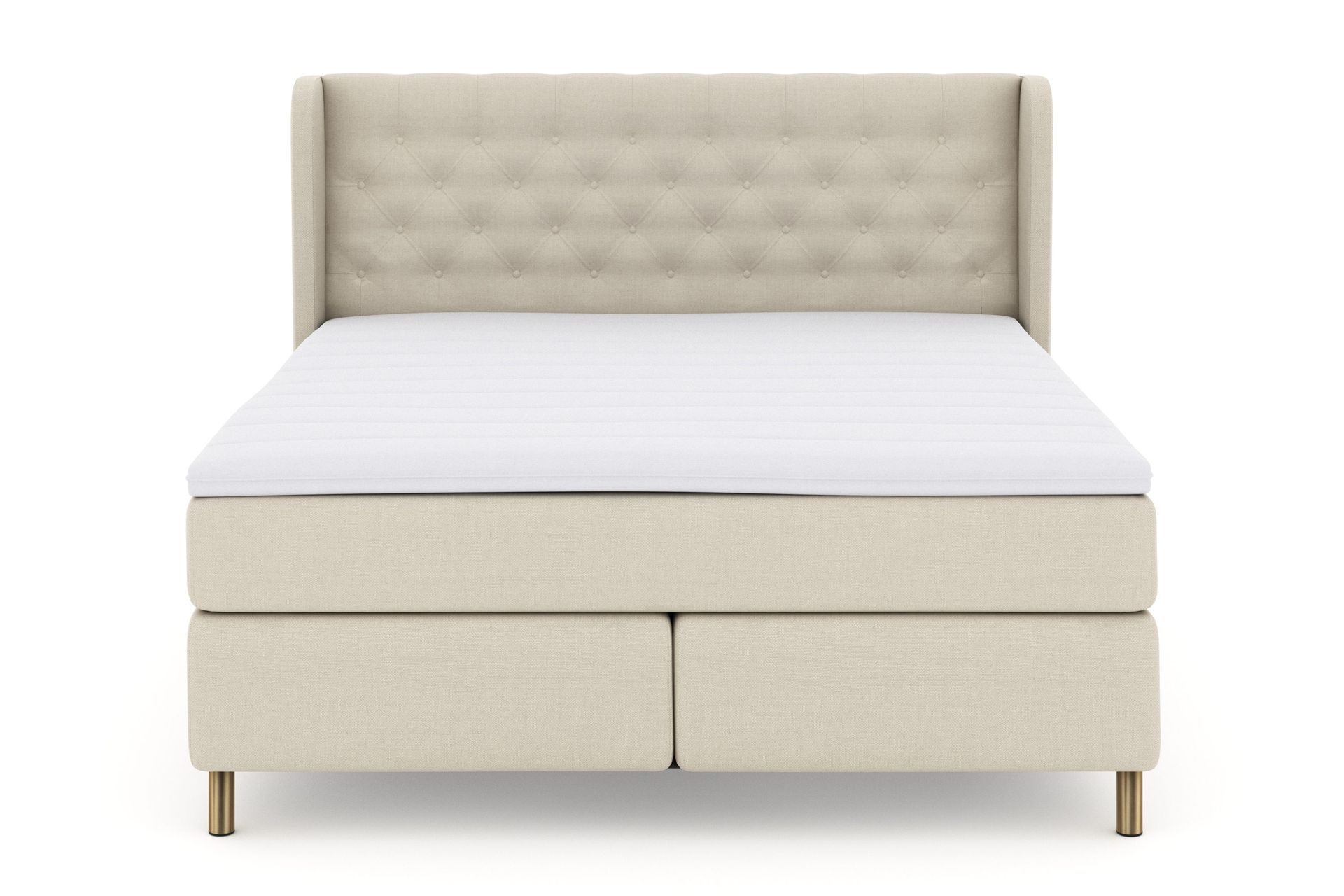Select No 3 Komplett Sengepakke 180x200 Fast - Beige/Kobberben