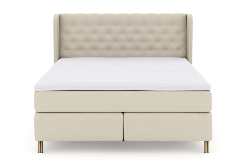 Select No 3 Komplett Sengepakke 180x200 Fast - Beige/Kobberben - Møbler - Senger - Kontinentalsenger