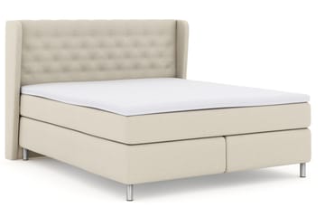 Select No 3 Komplett Sengepakke 180x200 Fast - Beige/Metallben - Møbler - Senger - Komplett sengepakke
