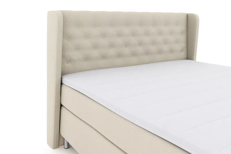 Select No 3 Komplett Sengepakke 180x200 Fast - Beige/Metallben - Møbler - Senger - Kontinentalsenger
