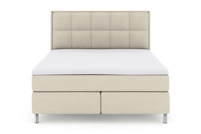 Select No 3 Komplett Sengepakke 180x200 Fast - Beige/Metallben - Møbler - Senger - Komplett sengepakke