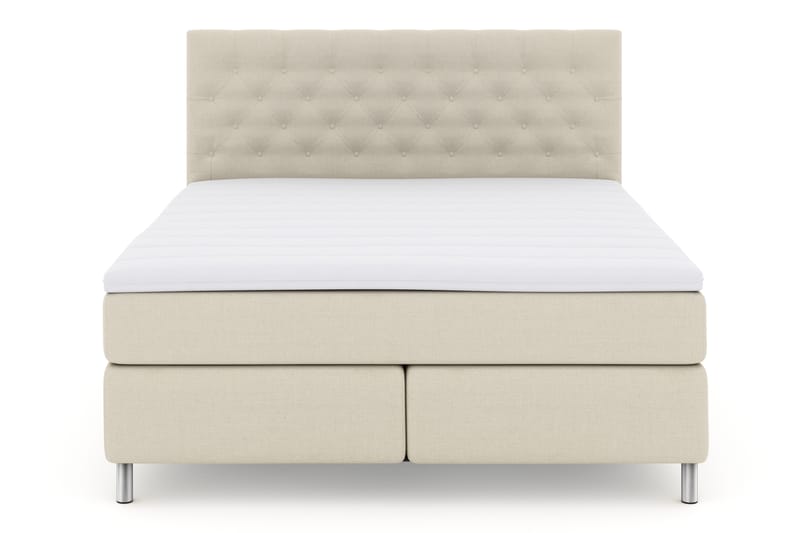 Select No 3 Komplett Sengepakke 180x200 Fast - Beige/Metallben - Møbler - Senger - Komplett sengepakke