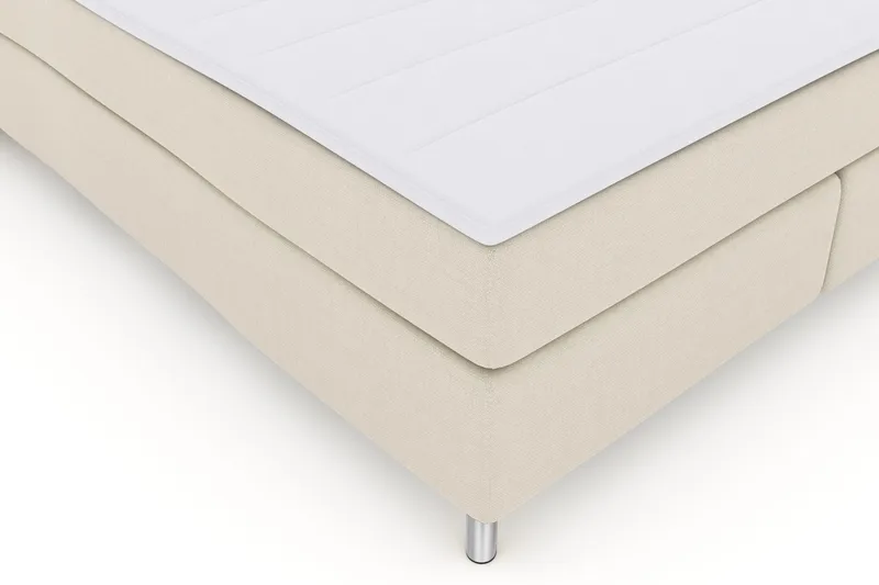 Select No 3 Komplett Sengepakke 180x200 Fast - Beige/Metallben - Møbler - Senger - Kontinentalsenger