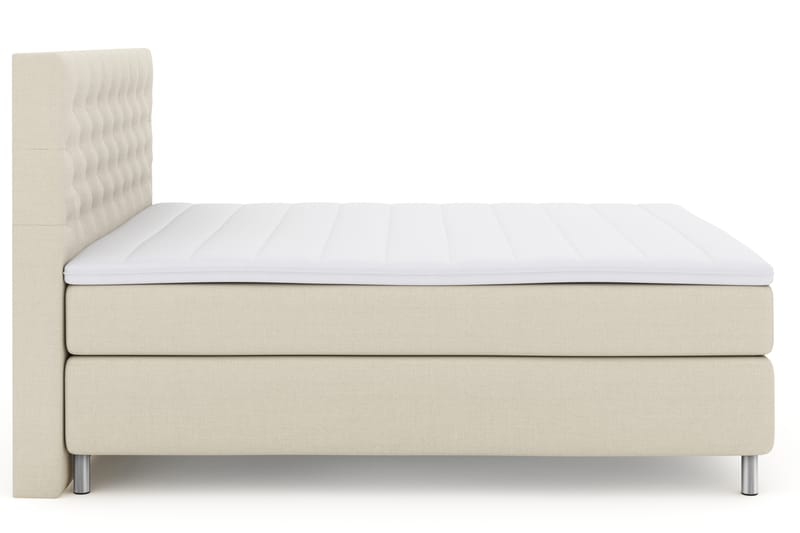 Select No 3 Komplett Sengepakke 180x200 Fast - Beige/Metallben - Møbler - Senger - Komplett sengepakke