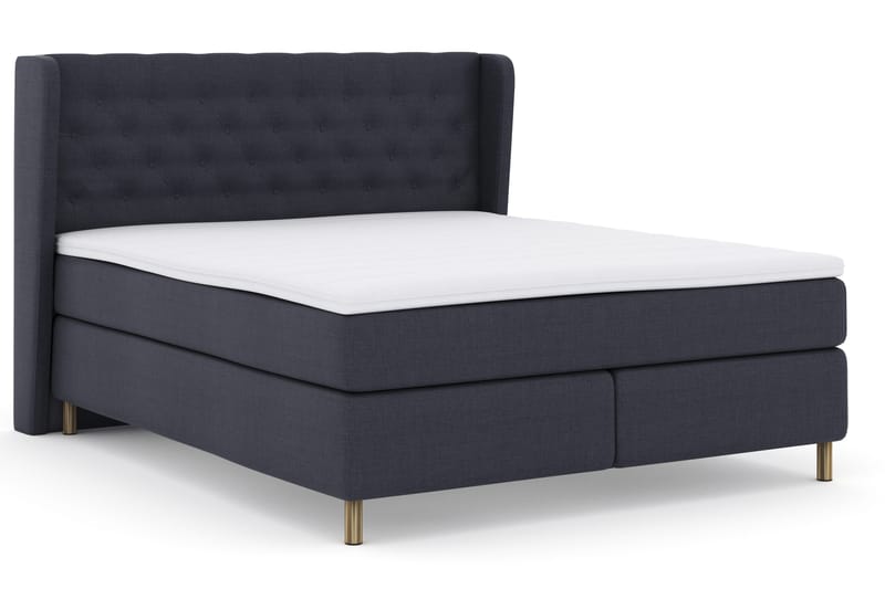 Select No 3 Komplett Sengepakke 180x200 Fast - Blå/Kobberben - Møbler - Senger - Kontinentalsenger