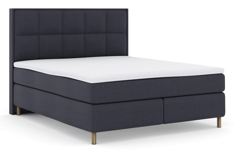 Select No 3 Komplett Sengepakke 180x200 Fast - Blå/Kobberben - Møbler - Senger - Komplett sengepakke