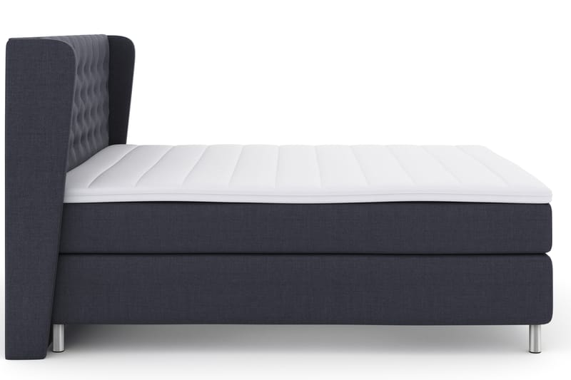 Select No 3 Komplett Sengepakke 180x200 Fast - Blå/Metallben - Møbler - Senger - Komplett sengepakke