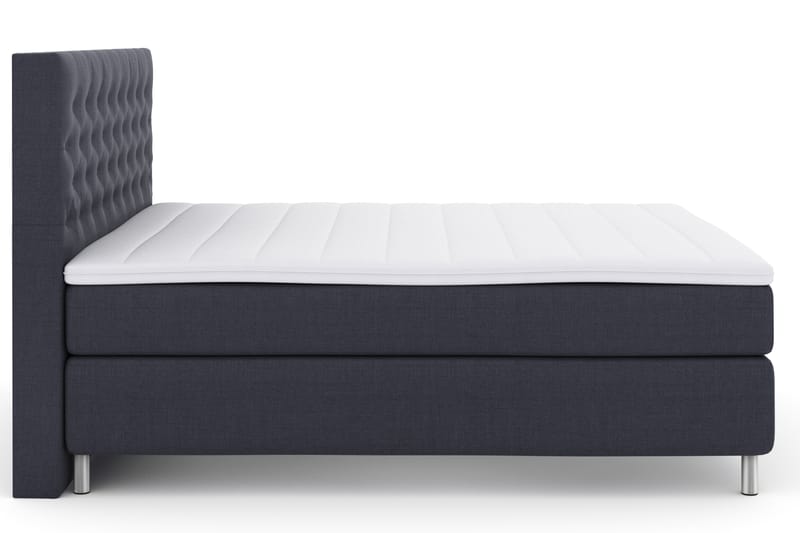 Select No 3 Komplett Sengepakke 180x200 Fast - Blå/Metallben - Møbler - Senger - Komplett sengepakke