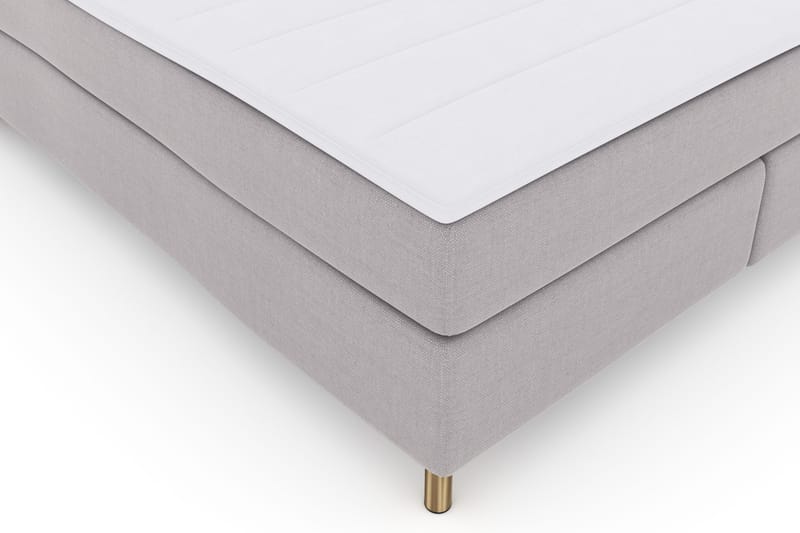 Select No 3 Komplett Sengepakke 180x200 Fast - Lysegrå/Kobberben - Møbler - Senger - Kontinentalsenger