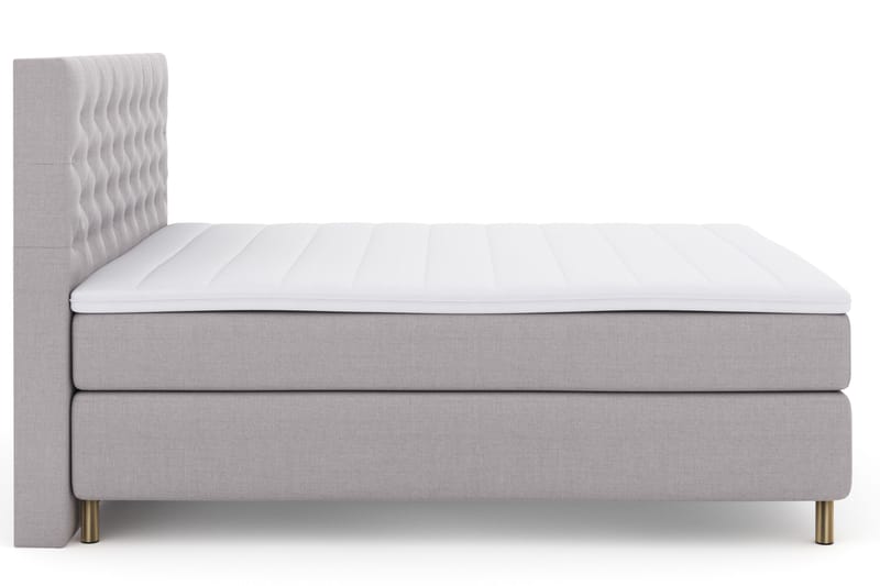 Select No 3 Komplett Sengepakke 180x200 Fast - Lysegrå/Kobberben - Møbler - Senger - Kontinentalsenger