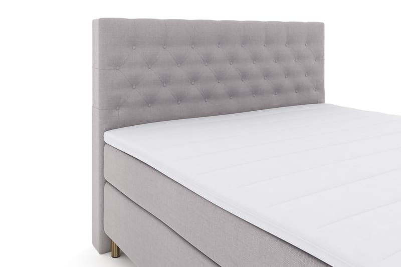 Select No 3 Komplett Sengepakke 180x200 Fast - Lysegrå/Kobberben - Møbler - Senger - Kontinentalsenger