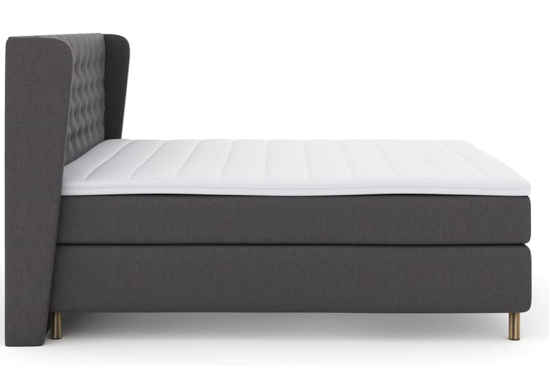 Select No 3 Komplett Sengepakke 180x200 Fast - Mørkegrå/Kobberben - Møbler - Senger - Komplett sengepakke