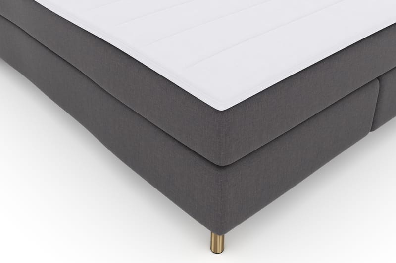 Select No 3 Komplett Sengepakke 180x200 Fast - Mørkegrå/Kobberben - Møbler - Senger - Komplett sengepakke